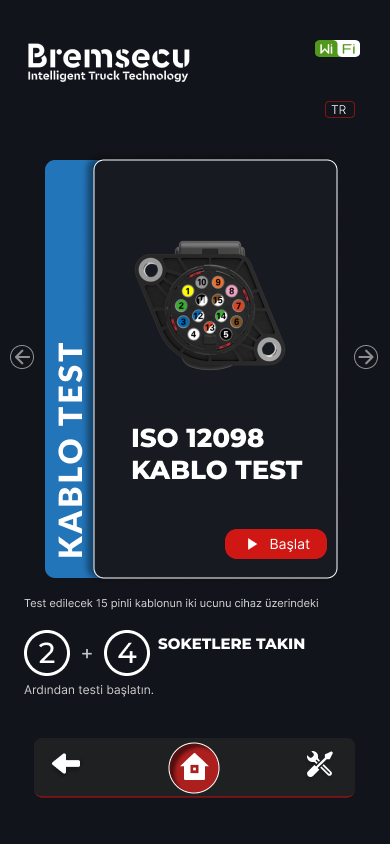 Bremsecu G1 application screen 7
