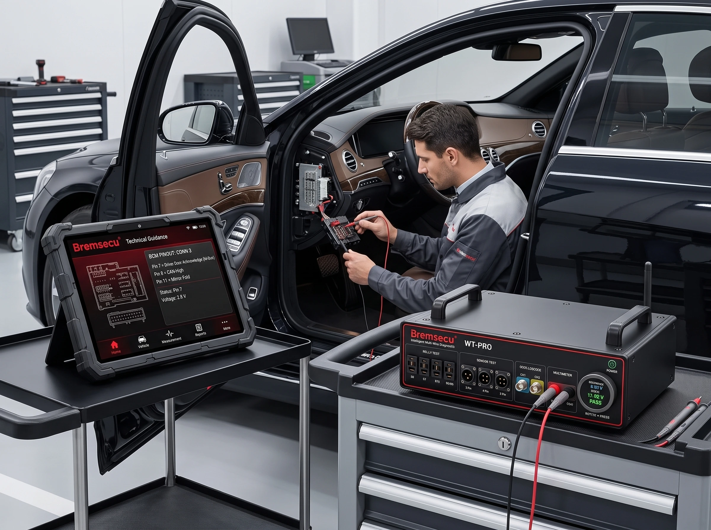 Bremsecu WT Pro guided measurement platform